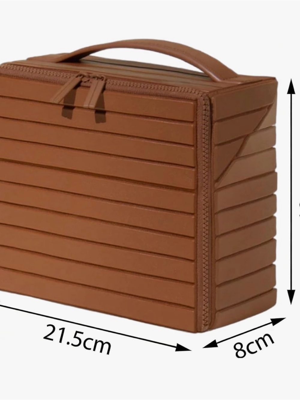 Womens cosmetic make up Bag New brown as seen in designer shops - Picture 3 of 6